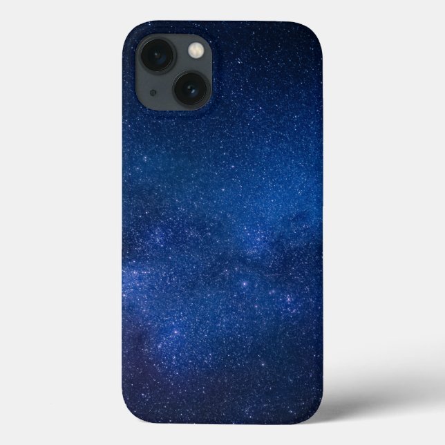 Blue starry night sky | Zazzle_Growshop. (Verso)