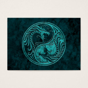 Blue Stone Yin Yang Dragon