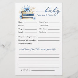 Blue Storybook Baby Brunch Predictions and Advice