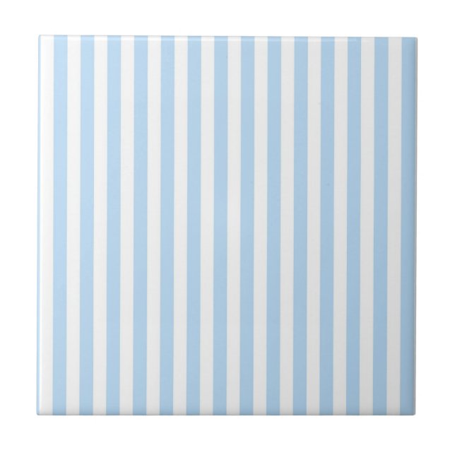 Blue Stripes Pattern Minimal Modern Summer (Frente)