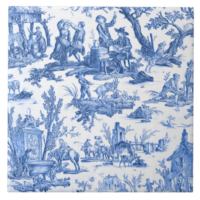 Blue Toile de Jouy (Frente)