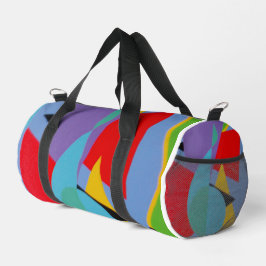 Blue Treble Clef Modern Duffel Bag