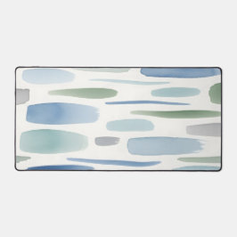 Blue Watercolor Brush Strokes Abstract