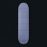 Blue Watercolor Gingham Skateboard<br><div class="desc">Um estilo tão clássico como o seu A-game, este skate divertido apresenta um divertido design de gingham azul-aquarela.</div>