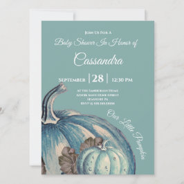 Blue Watercolor Nosso Pequeno Chá de fraldas de Ab