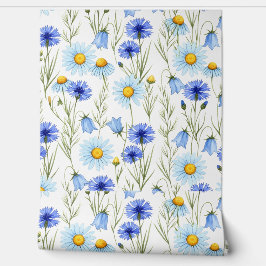 Blue Watercolor Wildflower