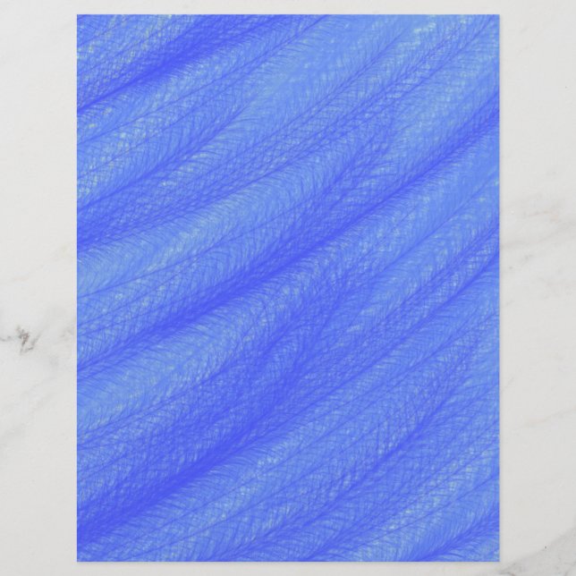Blue Wheat Field Scrapbook Paper 2-Sided Page (Frente)