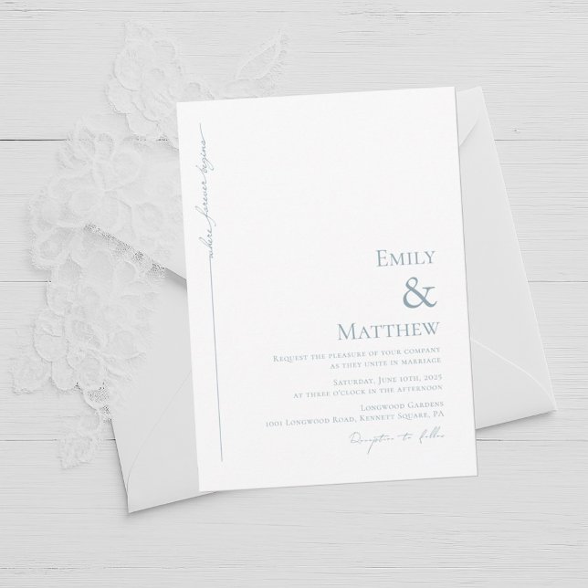 Blue where Forever inicia convite para casamento (Criador carregado)