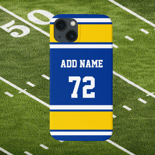 Blue White e Sol Yellow Sports Stripe