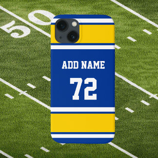 Blue White e Sol Yellow Sports Stripe