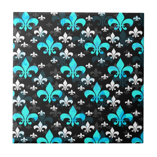 Blue White Fleur De Lis (Frente)