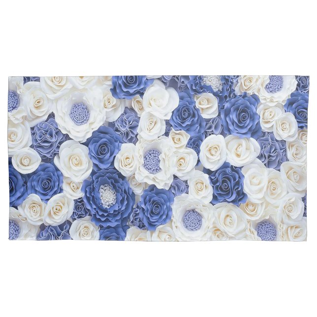 Blue White Fowers Elegant Girly (Frente)