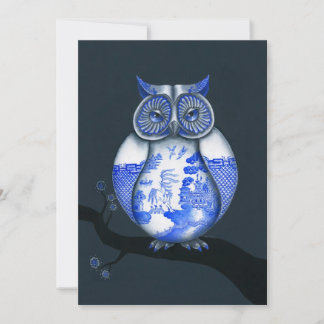 Blue Willow Owl