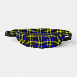 Blue Yellow Plaid Checker Seamless Pattern