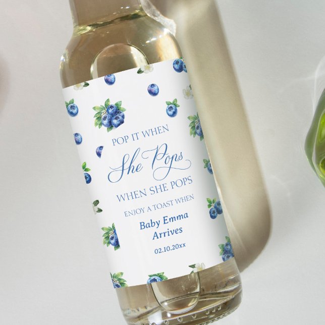 Blueberry Baby Shower Pop it When She Pops (Criador carregado)