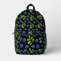 Blueberry Bliss: Design de padrão de Fruta fresco