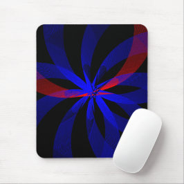 Blueberry Color Center Accent Geometric Mouse Pad