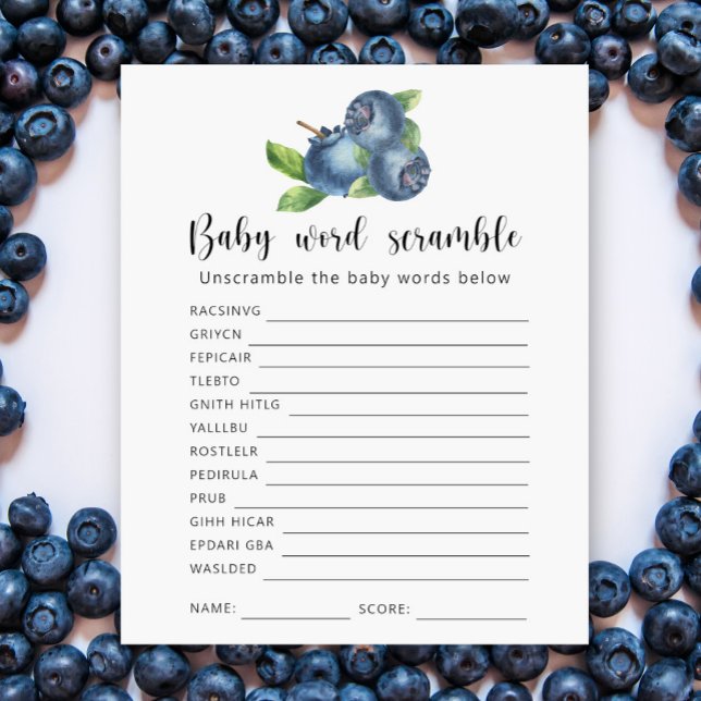 Blueberry - Jogo do Baby Word Scramble (Criador carregado)