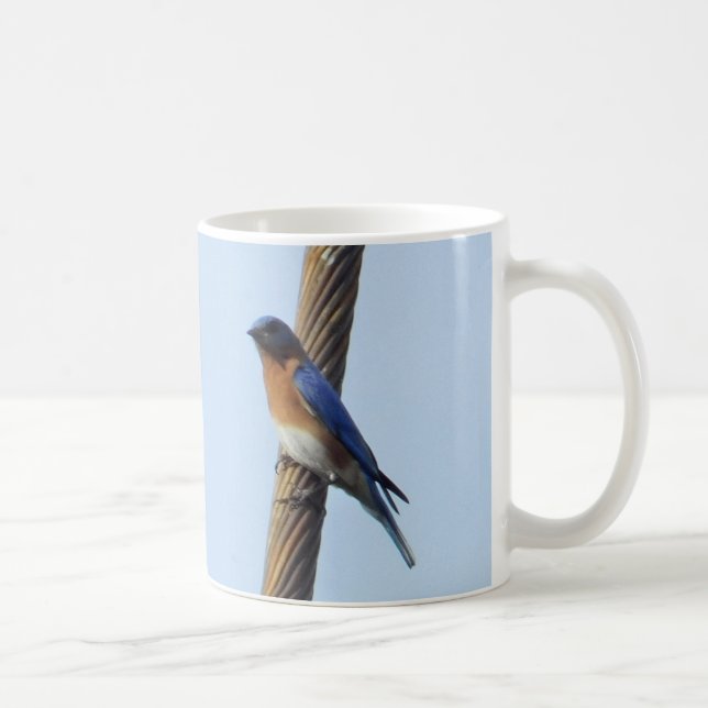 Bluebird em uma caneca com fio (Direita)