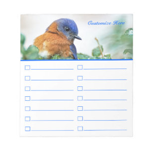 Bluebird para fazer o bloco de notas da lista ou