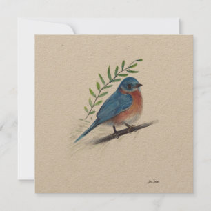 Bluebird Watercolor Art