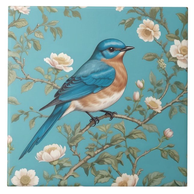 Bluebird William Morris Inspirou Turquois (Frente)
