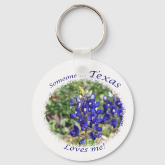Bluebonnet "Alguém no Texas me ama." Chaveiro