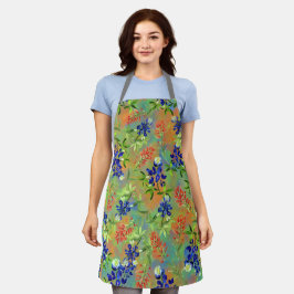 Bluebonnet e o pincel indiano Apron