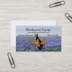 Bluebonnets dos cartões de visitas da indústria