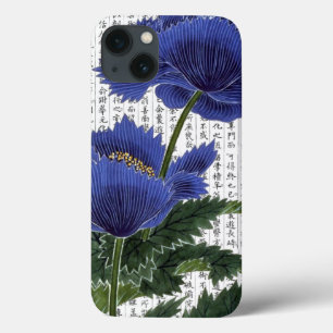 BluePoppies Asiáticos no Fundo Kanji