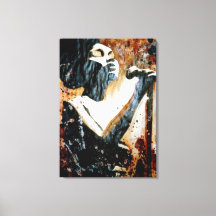 Blues em castanho na Canvas estendida