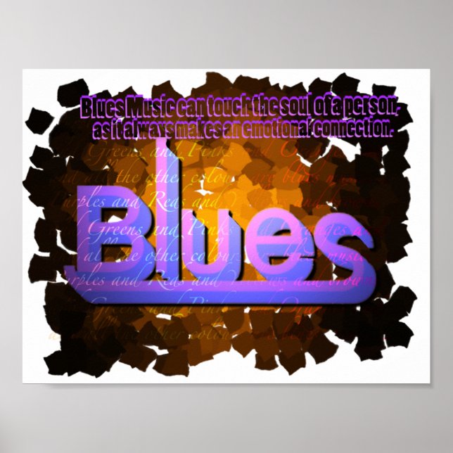 Blues Music Poster (Frente)