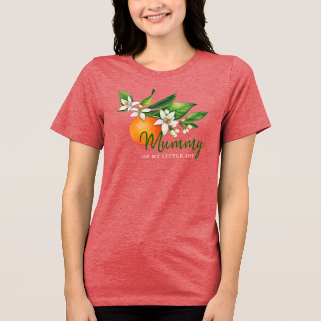 Blusa Cropped Doce Citrino Mamãe Para Ser No Chá D (Frente)