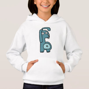 Blusa de Cabra de Desenho Animado Azul Fofo