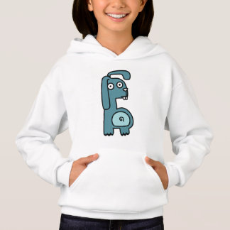 Blusa de Cabra de Desenho Animado Azul Fofo