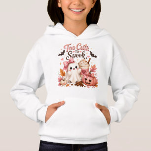 Blusa de capuz infantil de Halloween com fantasmas