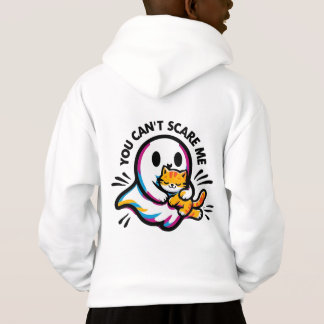 Blusa de Moletom com Fantasma Amigável e Gato Capr