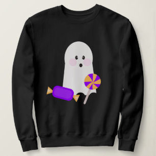 Blusa de Moletom Doce Fantasma Com Laço De Doces
