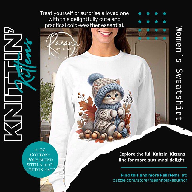 Blusa de Moletom Feminina Adoráveis Gatinhos Tecel (Criador carregado)