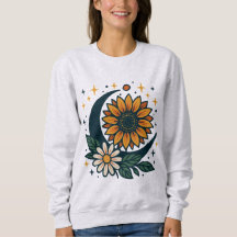 Blusa de Moletom Feminina Flor Celestial