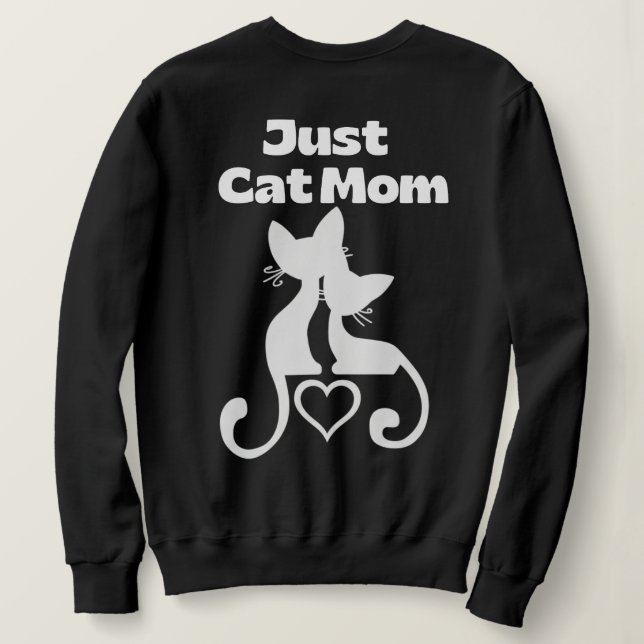 Blusa de Moletom Só Mãe de Gato (Verso do Design)