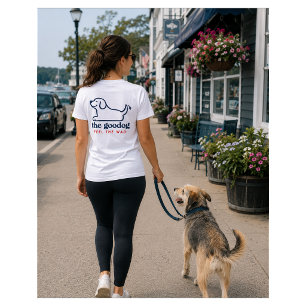 Blusa Feminina Manga Curta Silhueta de Cachorro Fo