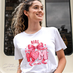 Blusa Rosa Bege Coquette Laço Menina Mãe Única e F