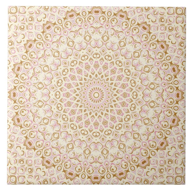 Blush and Gold Decorative Mandala (Frente)
