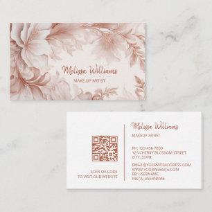 Blush Beige   Cartão de visita de Código QR