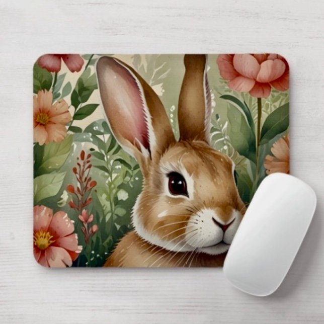 Blush Blooms e Bunny Dreams Mousepad (Criador carregado)