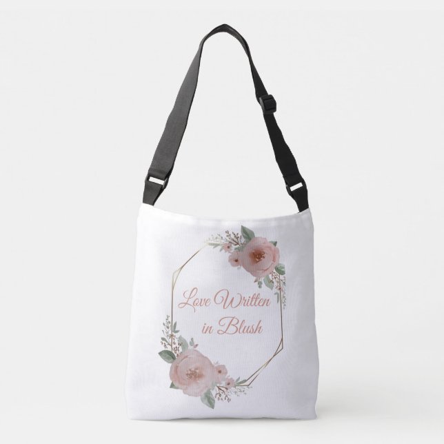 Blush & Breeze Casamento Tote Bag - Elegante Moder (Frente)