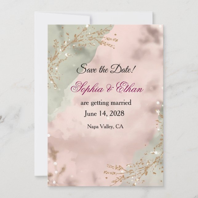 Blush & Breeze – Salve o Dia do Casamento Romântic (Frente)
