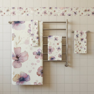 Blush de Creme Boho Aquarela Flor Silvestre