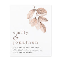 Blush de Orçamento deixa casamento Salvar a data